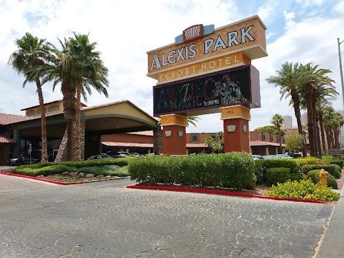Barbers Den - inside Alexis Park Suite Resort's fitness center