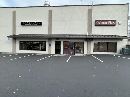 Grayscale Barber Lounge